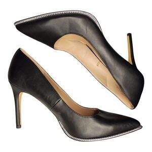 BCBGeneration Hallix Pump Heels Women US 11M Black Synthetic Pointed Toe Slip On